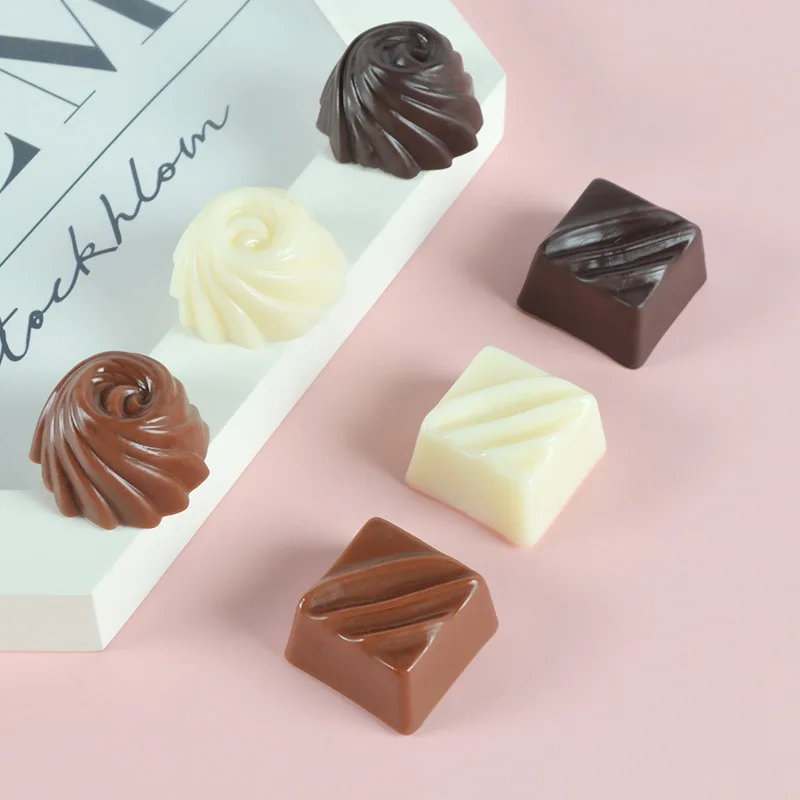 

Fake Chocolate Model Dessert Scale Pvc Simulation Refrigerator Stickers Keychain Food Creative Cute Food Play Home Decor