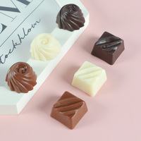 Fake Chocolate Model Dessert Scale Pvc Simulation Refrigerator Stickers Keychain Food Creative Cute Food Play Home Decor