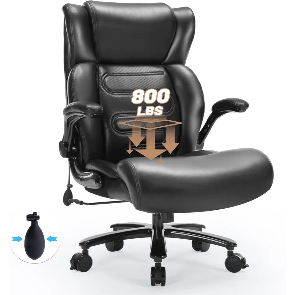

600LBS Large Heavy Duty Office Chair,Big and Tall Office Chair for Heavy People, High Back Executive Desk Chair with Pocket Spri