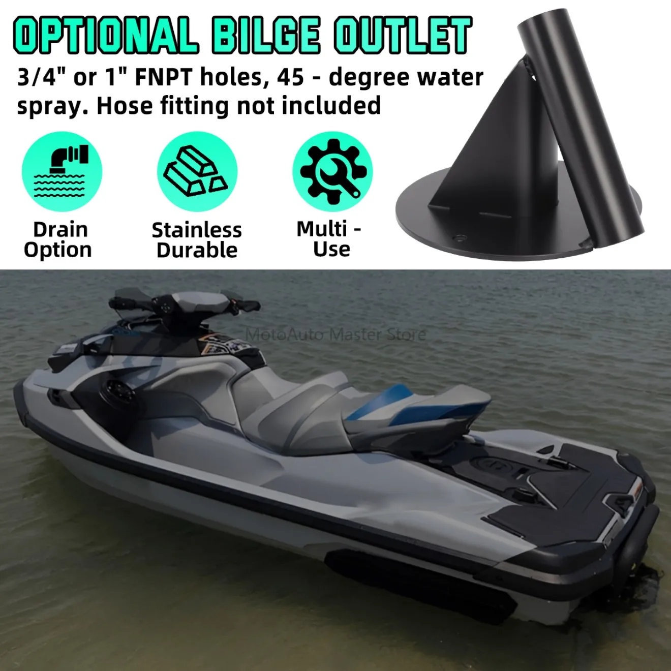 ステンレス鋼製-シードゥー用-insta360-セルフィースティック-リアデッキマウント-rxpx-gtr-gti-rxtx-gtx-fish-pro-wake-pro対応-3dプリント-petg