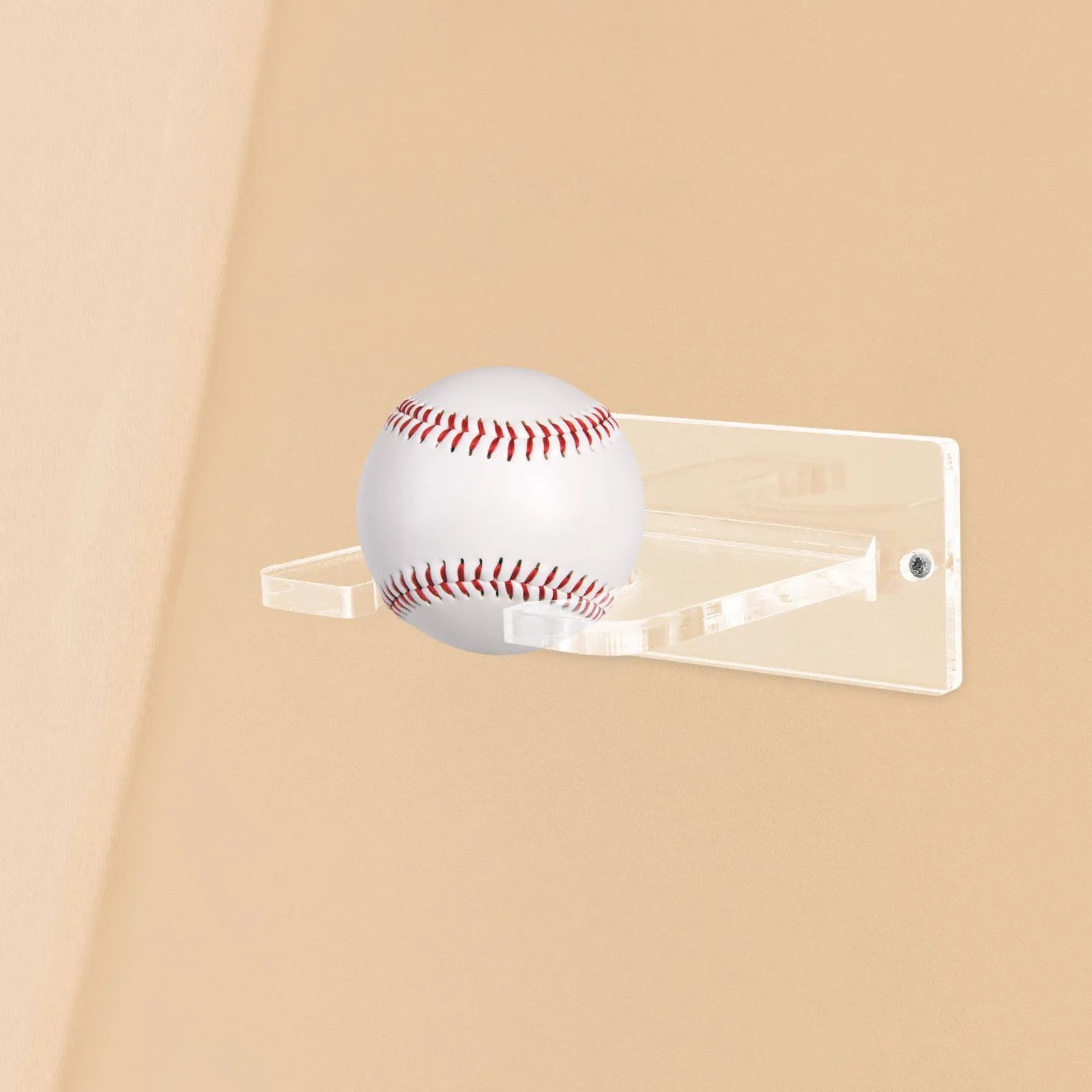 Acrylic Baseball Bat Holder Wall Mounted Sturdy Display Rack Vertical Softball Bat Stand Clear Storage Bracket Home Decoration