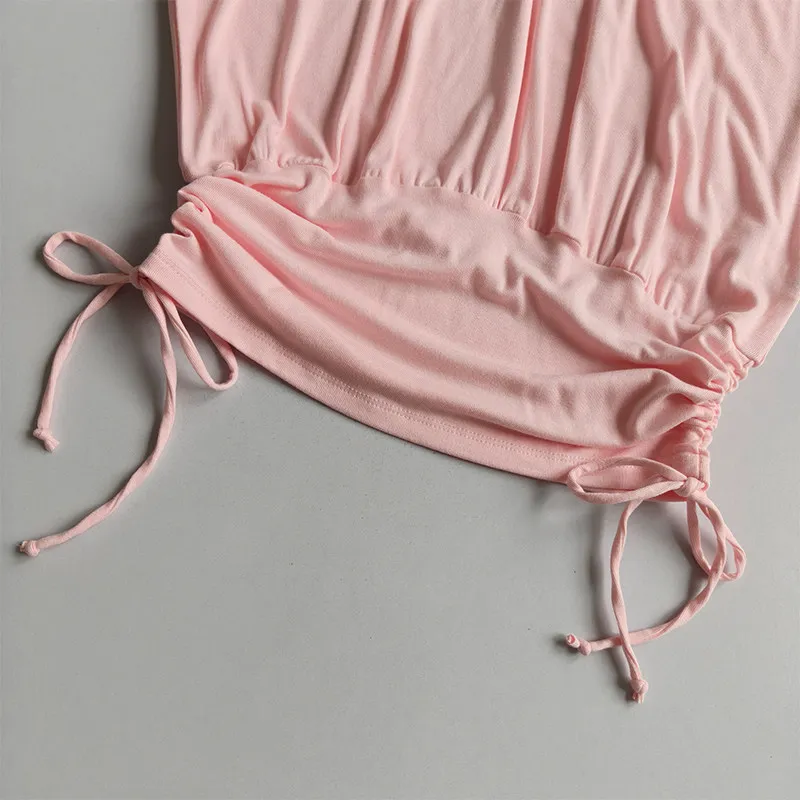 2026 Frühling Sommer Neues V-Ausschnitt Yoga Kurzarm-Damen-T-Shirt mit Fledermausärmeln, Schlankes Lauf- und Fitness-Oberteil für Gym und Pilates in Nude – Detail 13