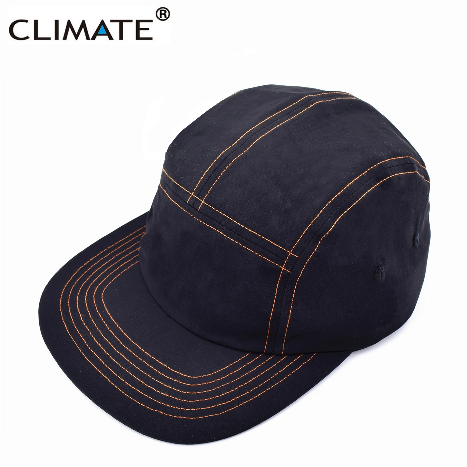 CLIMATE 5 Five Panel Cap Cool Street Style Dance Hip Hop Cap Hat Classic Casual Retro Snapback Caps Outdoor Camp Camping Hat Cap