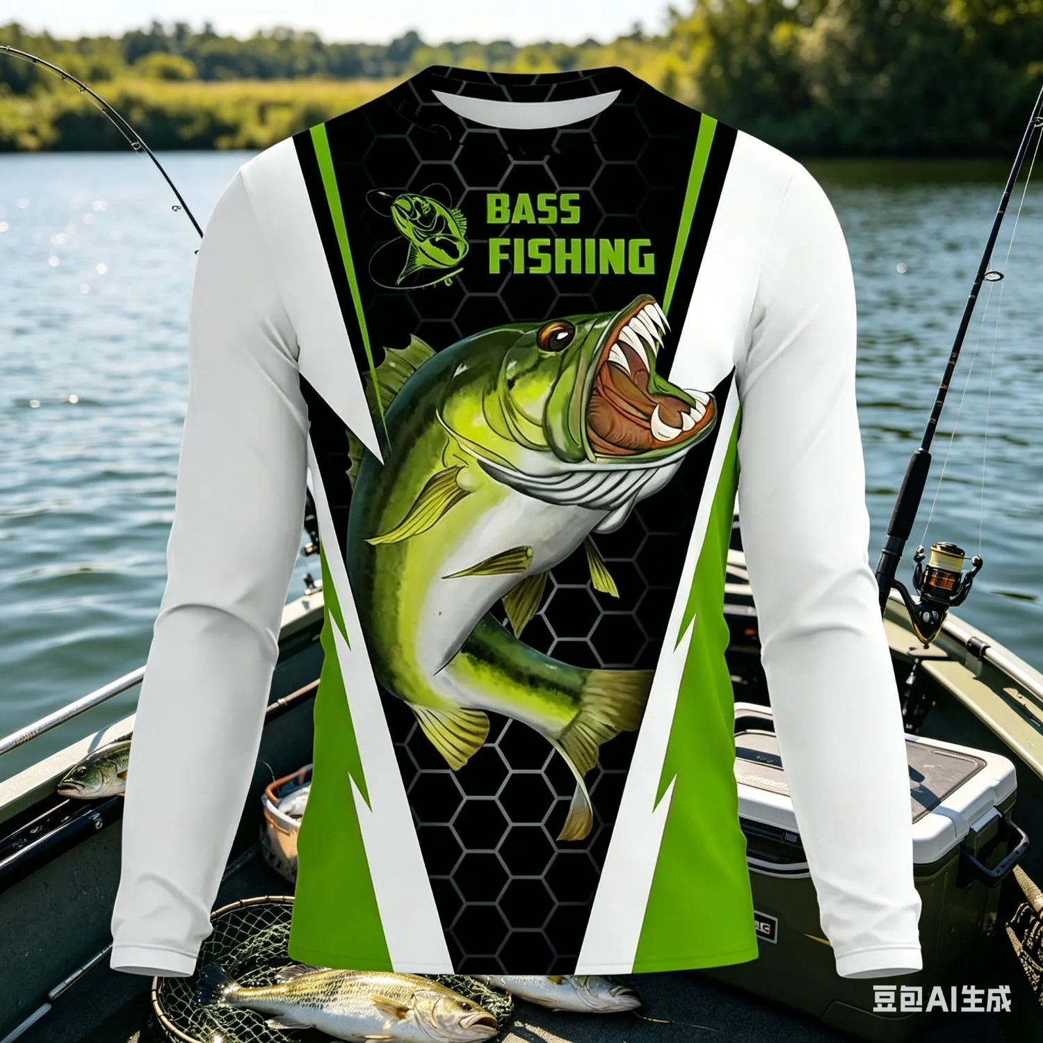 MEN'S LONG-SLEEVED T-SHIRT FOR SPRING/AUTUMN A MUST-HAVE FOR OUTDOOR FISHING 3DPRINTED THE PERFECT GIFT FOR FRIENDS AND FAMILIES