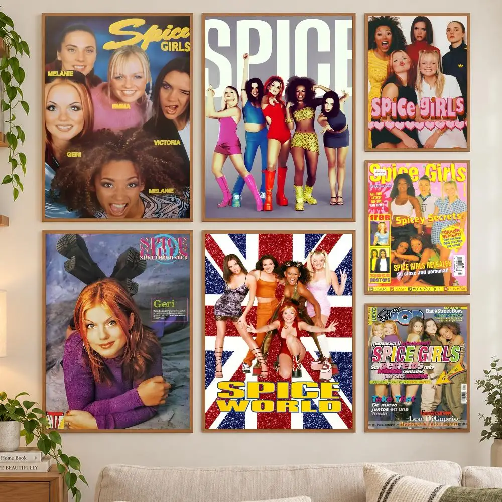 Spice Girls Poster HD art sticky wall waterproof home living room bedroom bar aesthetic decoration