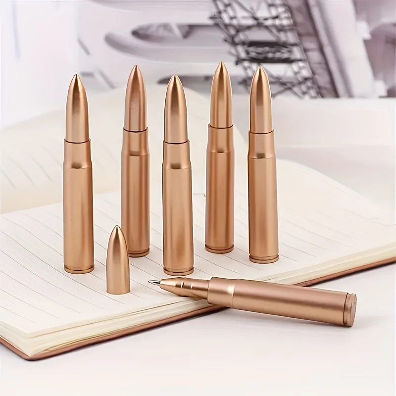 

10Pcs Simulated Bullet Pens, Fun and Realistic Bullet-Shaped Pens, April Fool's Day Prank Props, Smooth Writing, Comfortable Grip