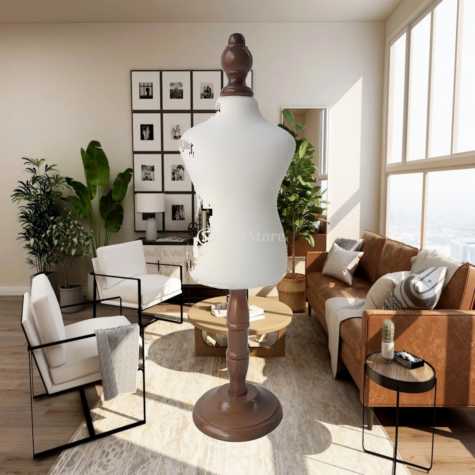 High Stability Pin-Friendly Fabric Torso Mannequin Sturdy Clothing Display