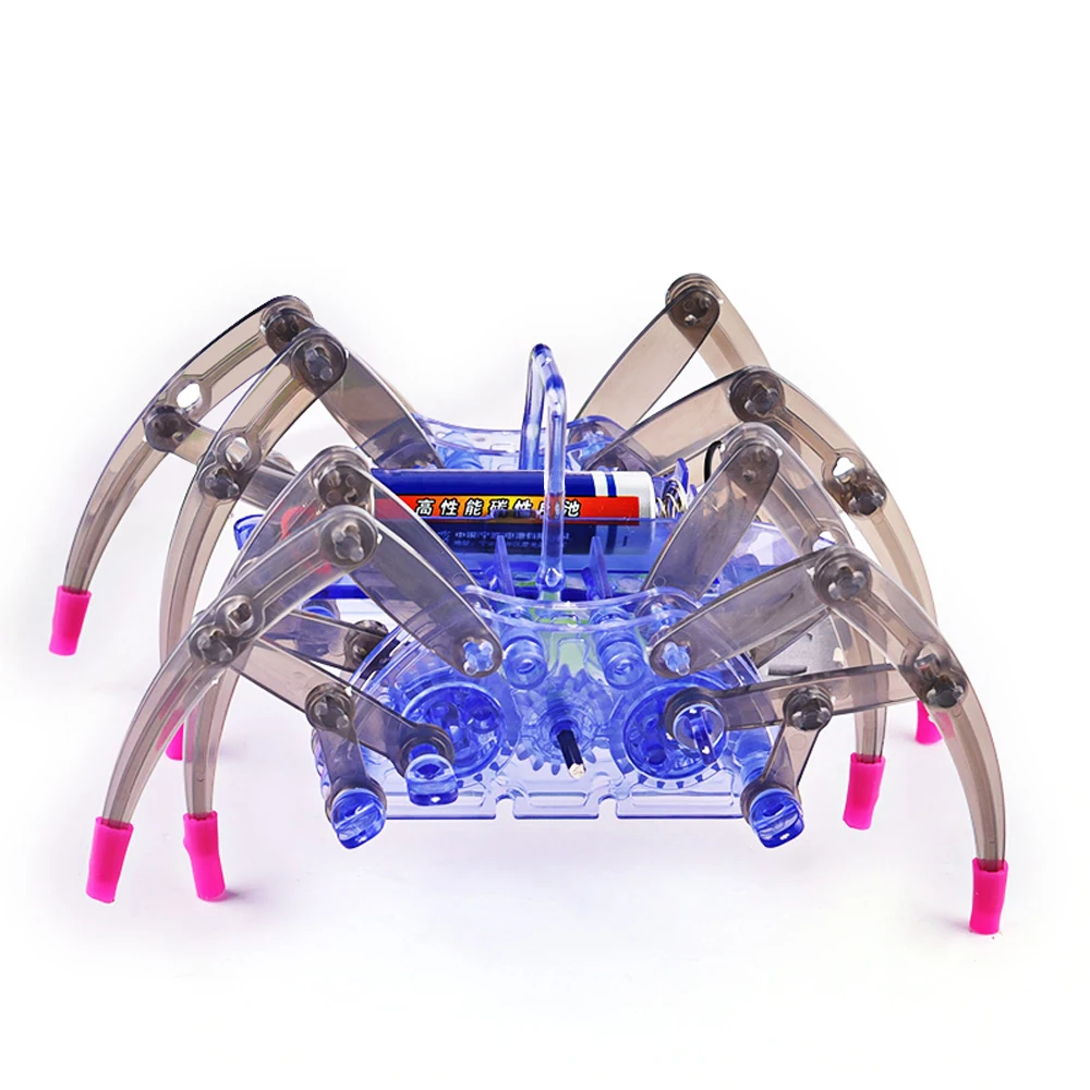 DIY Kit Электронный 8-ногий робот-паук Реалистичная электрическая игрушка-симулятор ползания DIY Набор для практики пайки