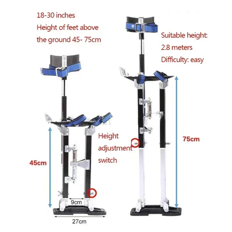 120CM /160CM Adjustable Multifunctional Folding Horse Stool Scaffolding Interior Decoration Walking Ladder Ladder Stilt Props