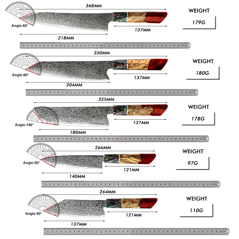 Grandsharp  Chef\'s Knife 67 Layers vg10 Japanese Damascus Kitchen Knife Kitchen Stainless Steel Tools Gyuto Utility Kiritsuke