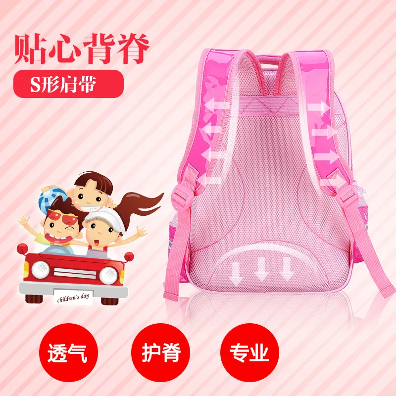 กระเป๋าเป้สะพายหลังเด็กชุดเด็กโรงเรียนกระเป๋าสาว S Schoolbags เบาภาระไหล่ Mochila Infantil Zip