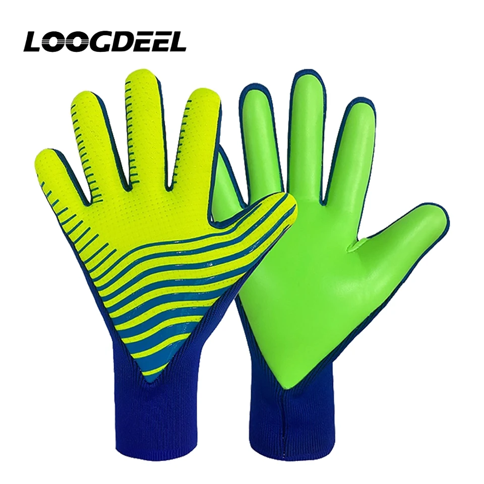 

Loogdeel Children's Thick Goalkeeper Gloves Latex Football Finger Protect Adult Soocer Training Breathable Goalkeeper Gloves