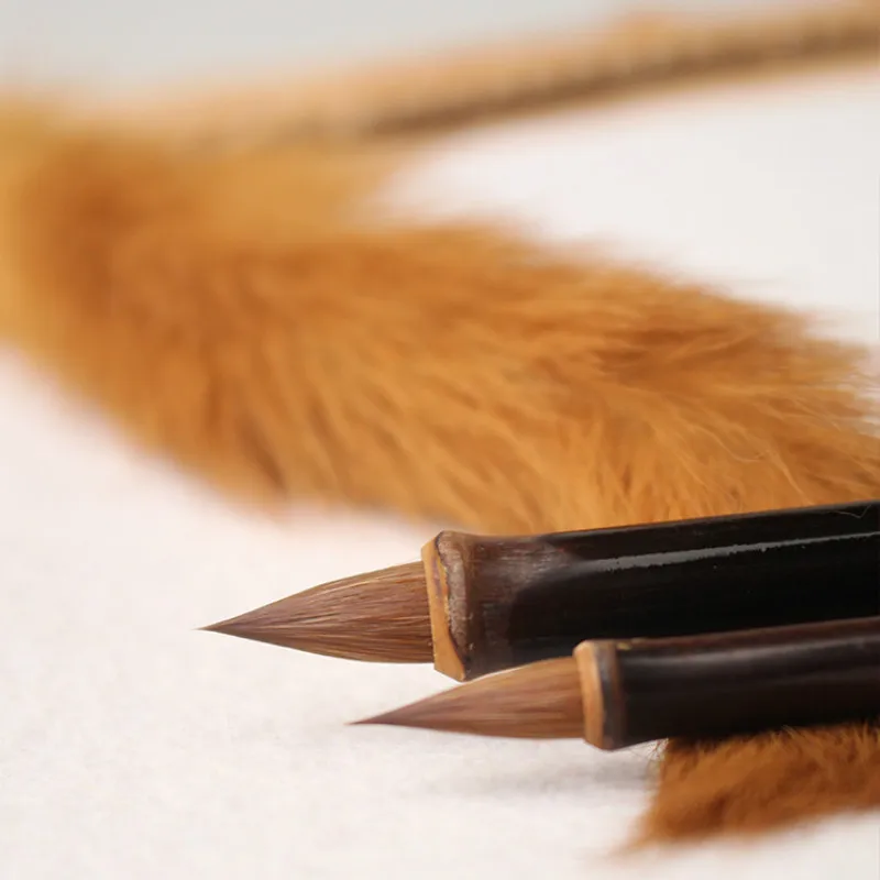 Weasel Hair Chinese Calligraphy Brush Chinese Painting Brush Small Regular Script Brush Pen Transcribing Scriptures Calligraphie