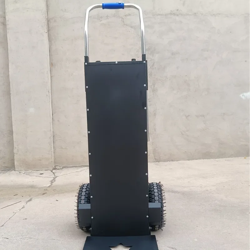 Electric Stair Climbing Hand Truck Automatic Up and Down Stairs Carrier Mute Dolly for Home Appliance Moving Building