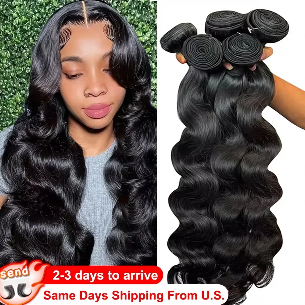 16A 40 بوصة الجسم موجة حزم الشعر البشري 1/4/5/6 قطعة 100% الشعر البشري البرازيلي عذراء حزم فضفاض موجة حزم نسج ملحقات