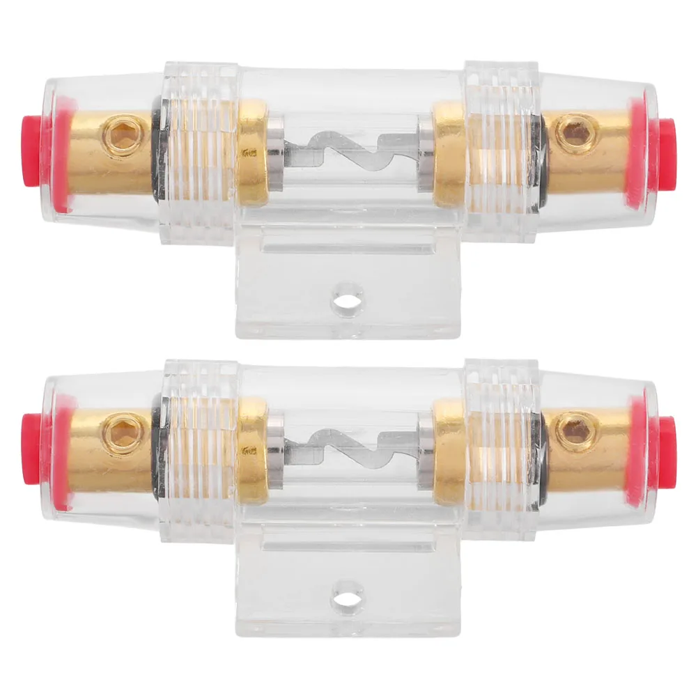 

Car Audio Fuse Holder Transparent AGU Design Power Protection Circuit Breaker Fuse Box Stereo Alarm Mount Replacement Single