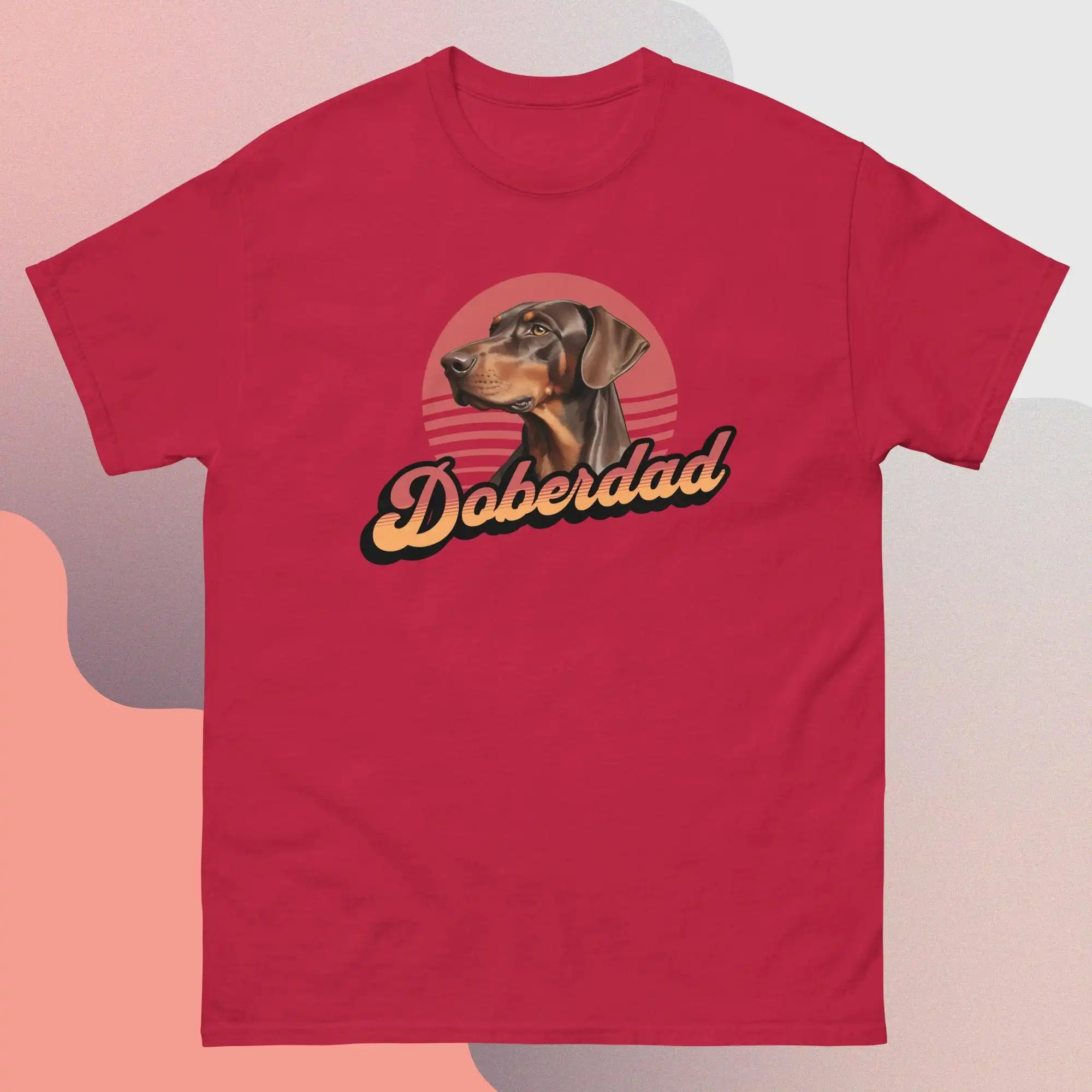 Doberman T Shirt Dobermann Dog Dad Tee Father Brown Owner Gift Doberdad Daddy