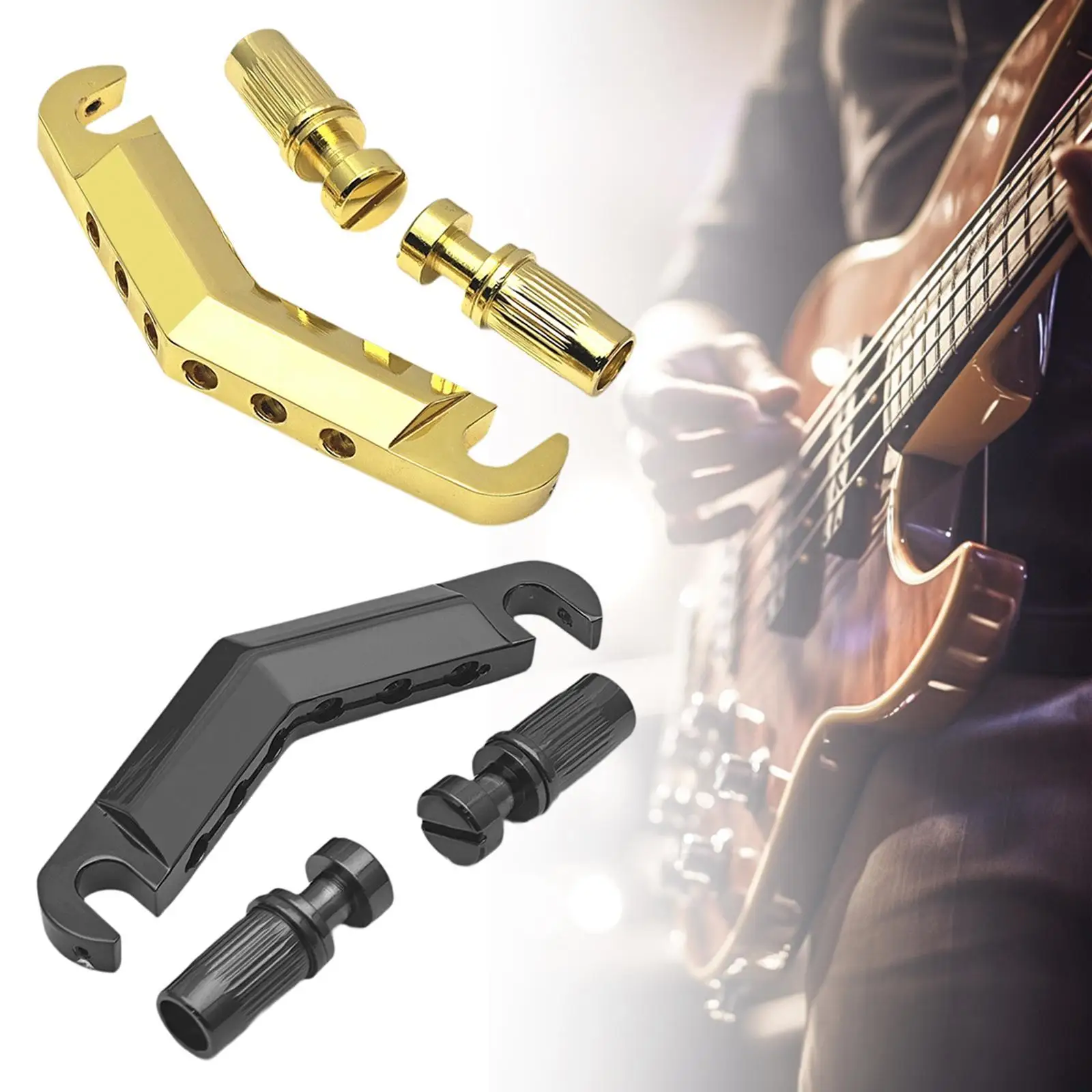 Guitar Stop Bar Tailpiece 6 String Heavy Duty Hardware Fixed Hardtail Bridge