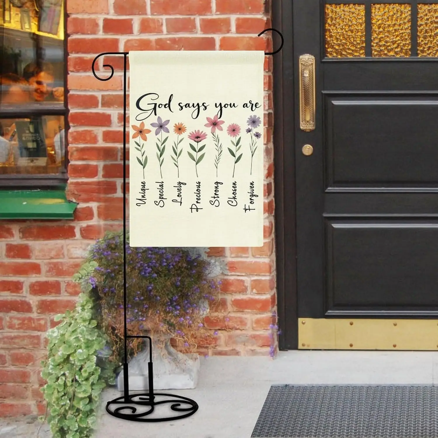 Christian-Inspired Floral, God Say You Are Garden Flag 12 X 18 Inch Double Sided Outside Outdoor Decoration ZZM