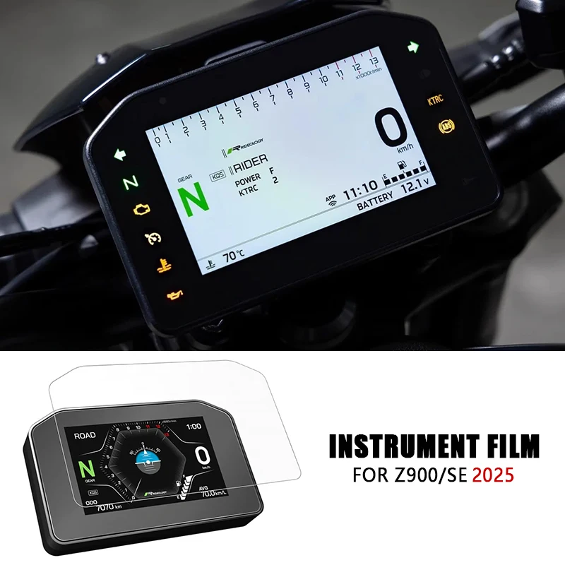 For Kawasaki Z900 2025+ Instrument Film Z 900 Z900SE Z900 Motorcycle Accessories Scratch Cluster Screen Dashboard Protection