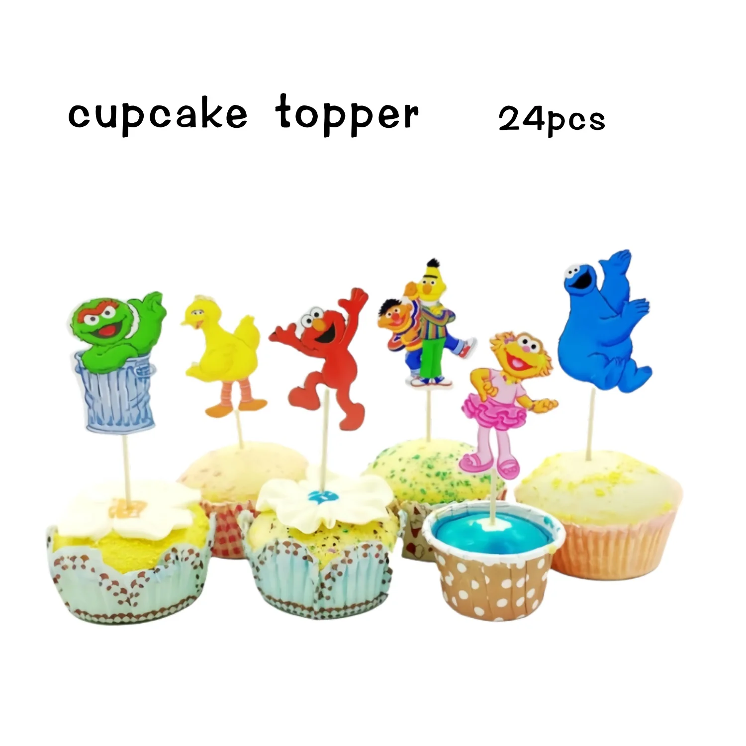 Sesam Cartoon Straße Geburtstag Party Dekoration Elmo Geburtstag Ballon Tischdecke Tasse Teller Geschenk Tasche Baby Dusche Kind Party Gefälligkeiten – Detail 2