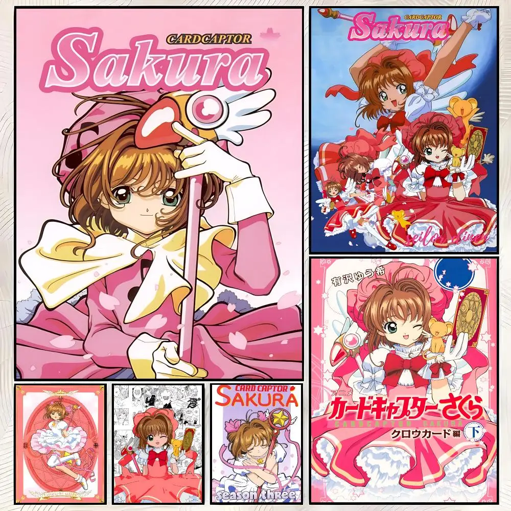 Anime C-Cardcaptor Sakura Poster Trendy HD PP Paper Waterproof Wall Art Print for Bedroom Living Room Decor