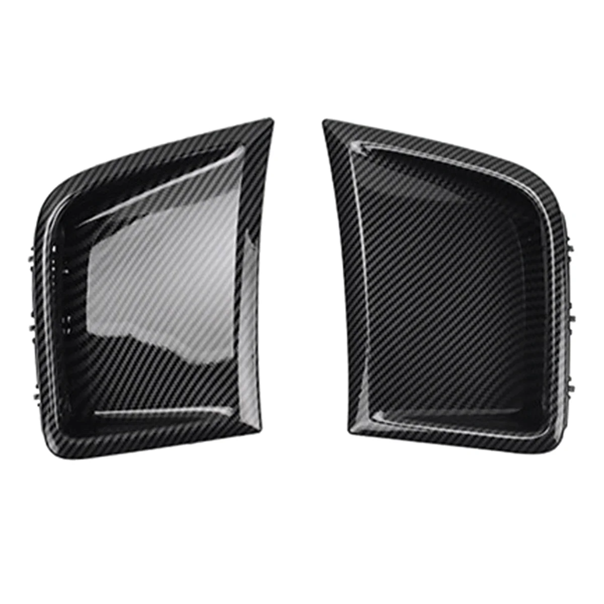 

For Subaru STI WRX GRB Wagon 10th 2008-2014 Carbon Fiber Engine Hood Fender Outlet Cover Front Bumper Air Vent Trim