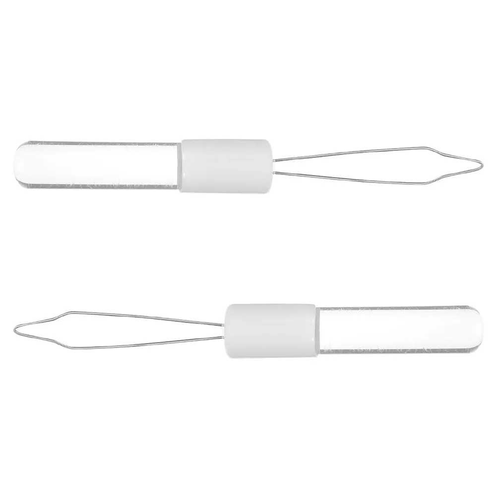 2Pcs Acrylic Button Hook Zipper Puller Dressing Aid Tool for Seniors Elderly Disabled Attachment Zipper Assistance
