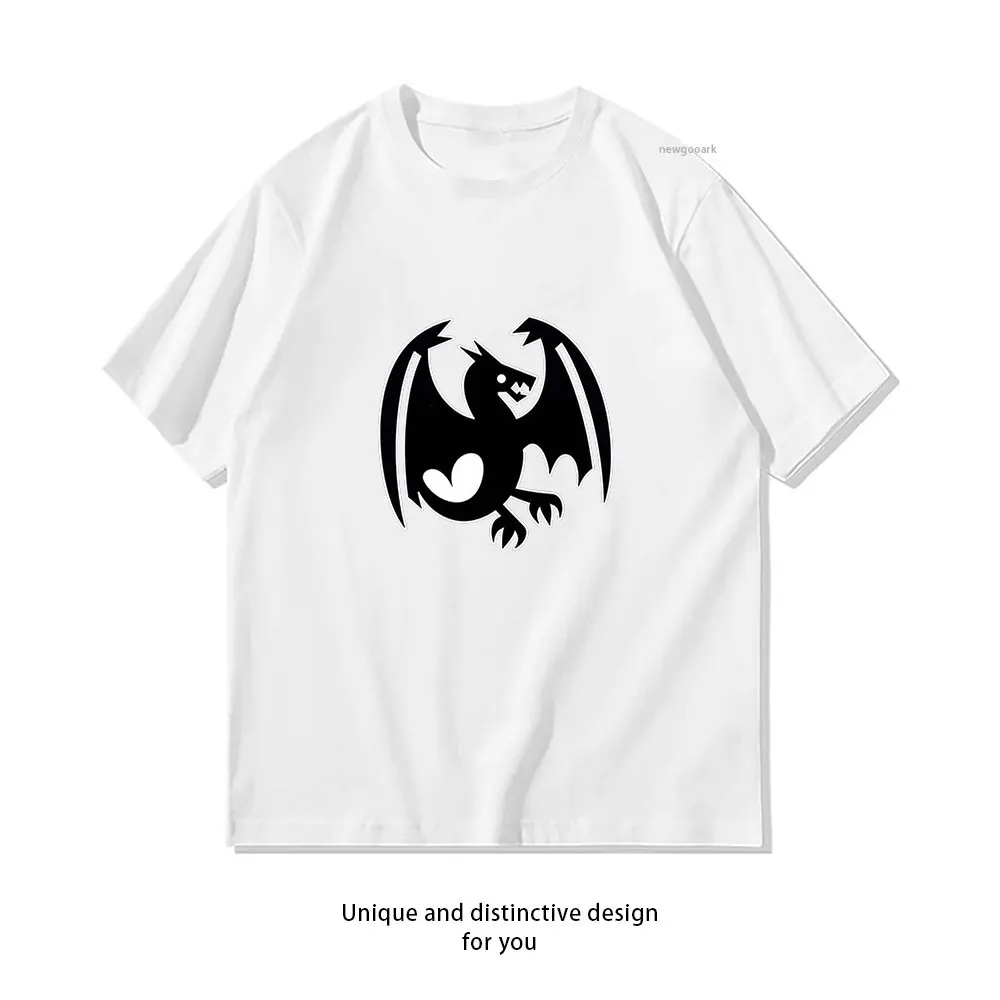 Enchanted Dragon T-Shirt Casual cotton graphic t shirts Creative streetwear Classic O-neck shirt
