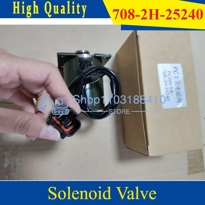 

6D95 Hydraulic Pump Solenoid Valve 708-2L-25211 708-2H-25240 708-23-18272 for Komatsu PC250LC-6L PC200-6 PC300-6 Excavator Parts