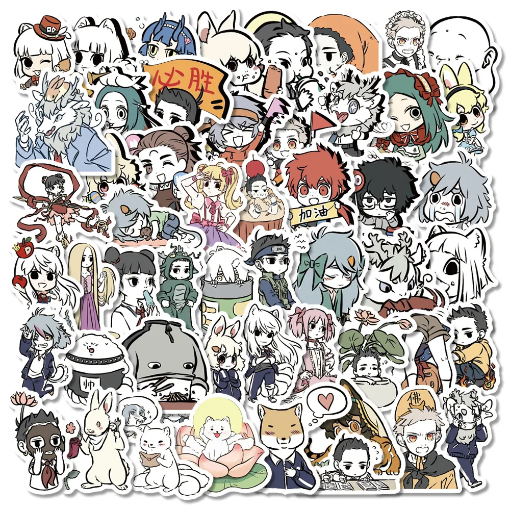 50/100PCS Niet-menselijke Cartoon Stickers Grappige Chinese Stijl Animatie Decals DIY Speelgoed Notebook Koffer Telefoon Koelkast Gitaar