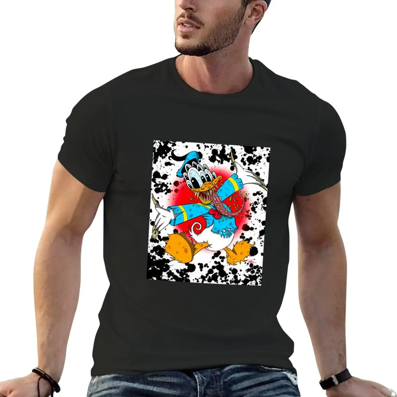 Demented Duck T-Shirt vintage shirts graphic tees plain white t shirts men