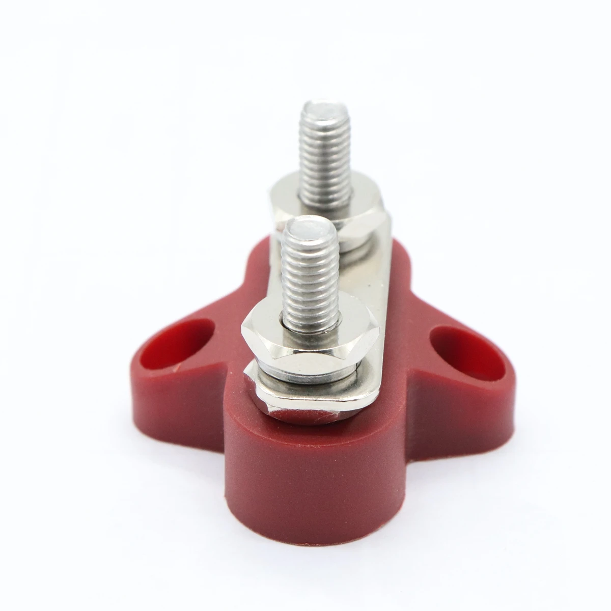 

Dual Terminal 48V Heavy Duty Power Distribution Block For Car Boat Truck Rv Red Glass Fiber Reinforced Nylon Durable Bus