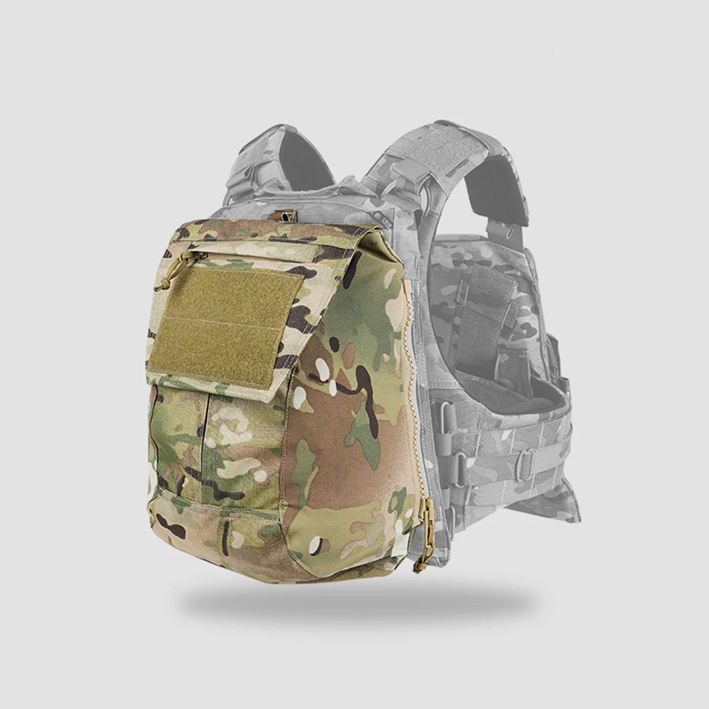PEW TACTICAL Multi-purpose Zip-on Back Panel Bag Backpack Plate Carrier Storage Bag for JPC1.0 AVS SPC BP13