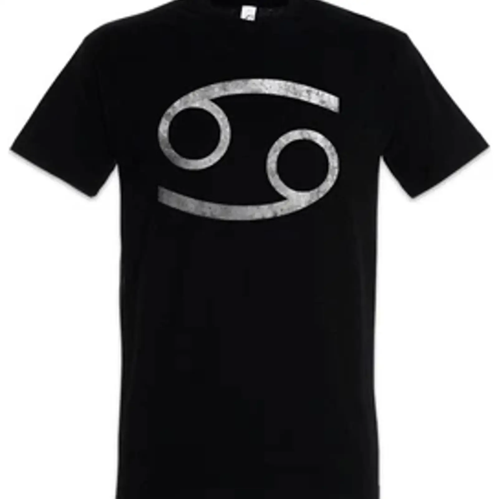 Zodiac Sign Crab Men's T Shirt Cancer Horoscope vintage Washed Casual graphic designer clothes Top For Everyday Wear streetwear