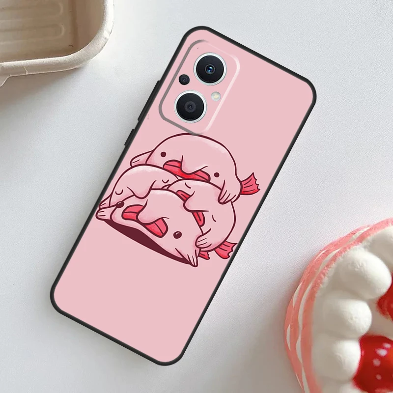 Blobfish Case For OPPO Reno 11 10 Pro 11F 8T 4Z 5Z 5 6 8 7 Lite OPPO Find X5 X6 Pro X2 X3 Lite Cover