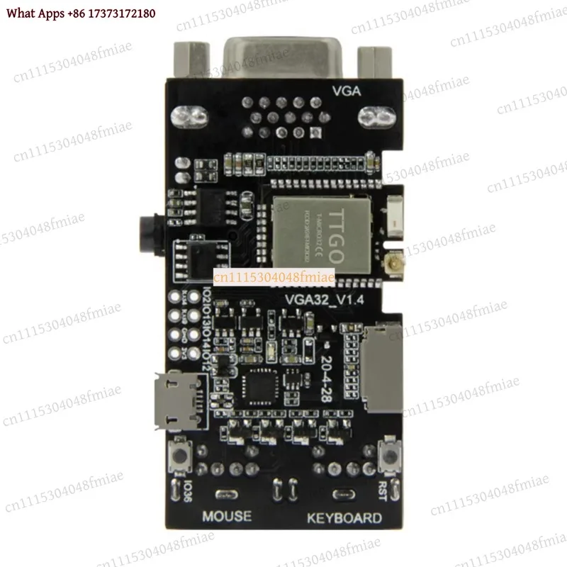 FabGL VGA32 VGA ESP32 PSRAM Module V1.4 Controller PS/2 Mouse Keyboard Graphics Library Game ANSI Terminal Circuits