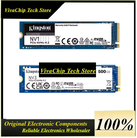VIVaSKingston NV1 NV3 PCIe 4.0 M.2 2280 NVMe SSD Internal Hard Drive 250GB 500GB 1TB 2TB Up To 6000Mb/s