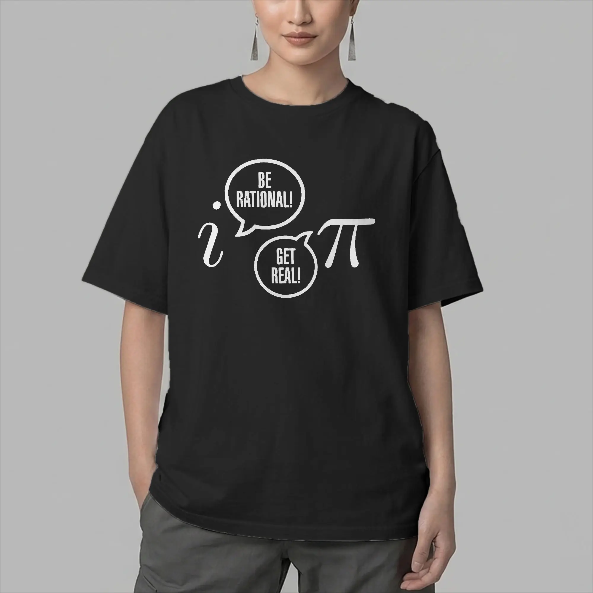 Leisure Be Rational T-Shirts Men Round Neck Cotton T Shirts Mathematics Math Joke Short Sleeve Tees Summer Clothing