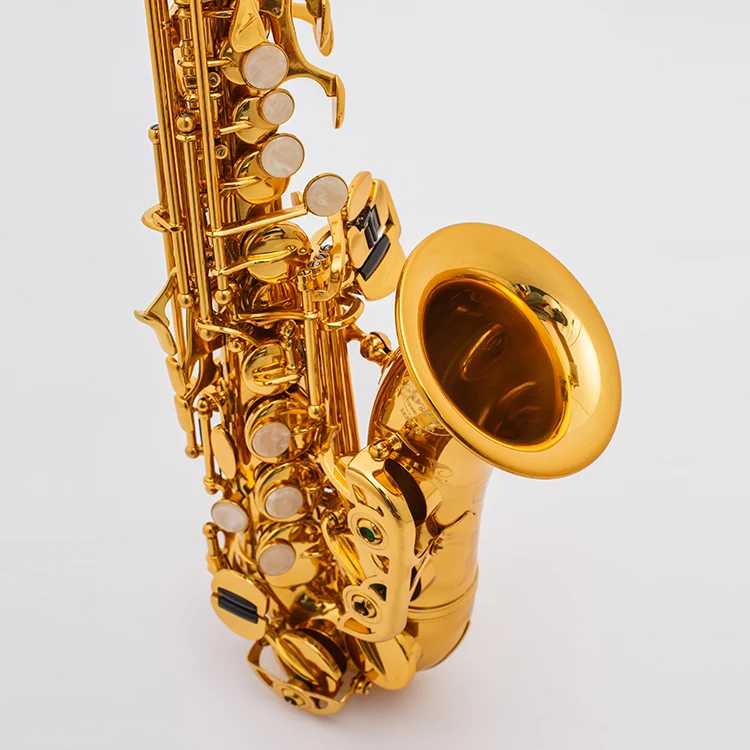 Professional performance grade children's small curved brass bb saxophone