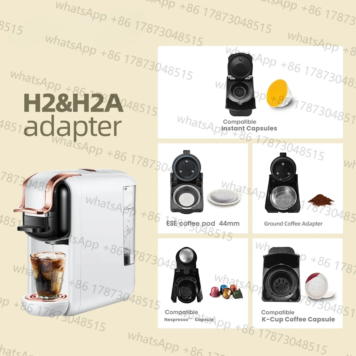 1 Uds adaptador de café para HIBREW 514 H2 y H2A k-cup/caffitaly/lavazza/ese