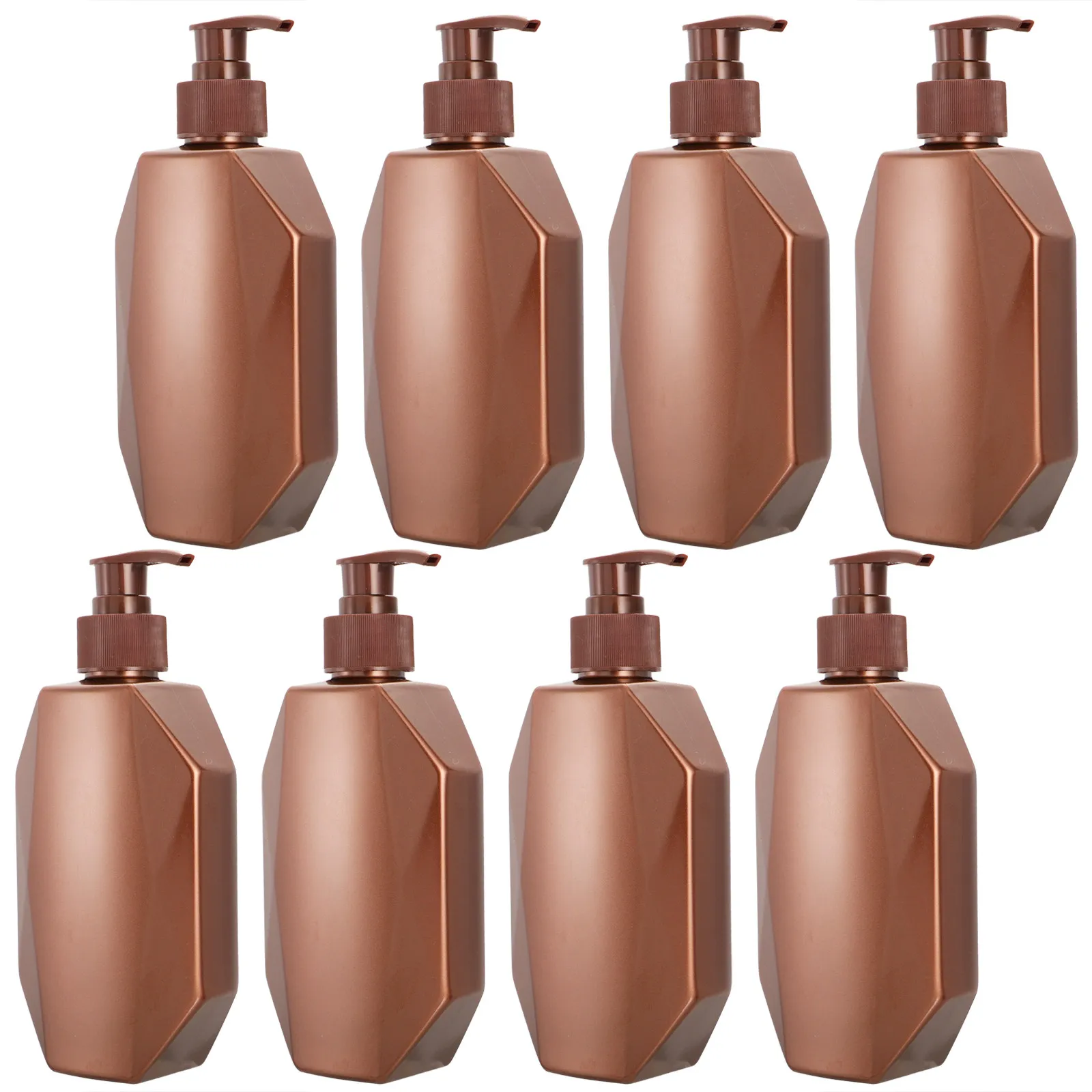 8 botellas vacías con bomba de 300 ml para champú, loción, gel de baño, tónico facial, crema de manos, protector solar, artículos de aseo recargables para viaje