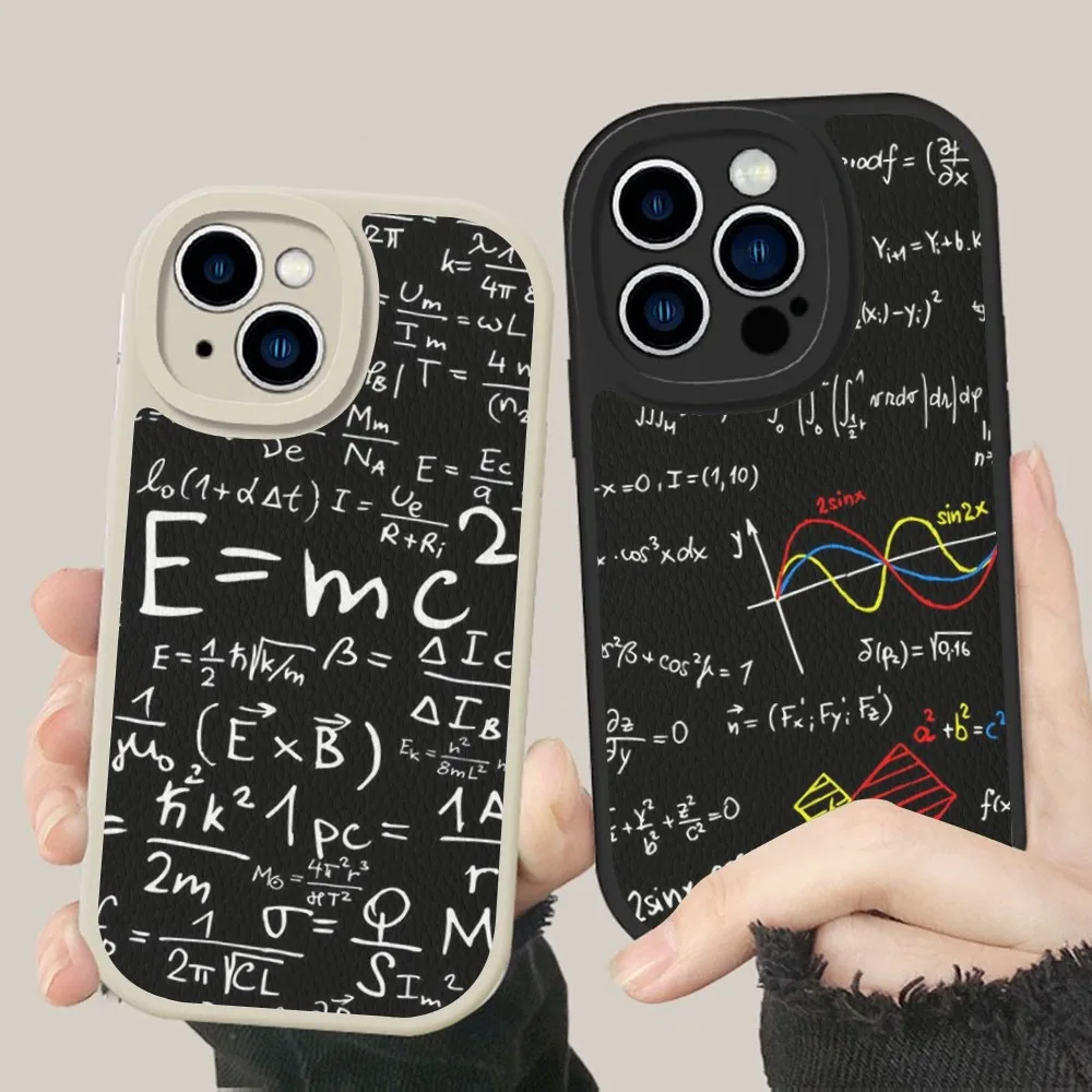 

Chemical Math Formula Phone Case Hard Leather For iPhone 14 13 12 Mini 11 14 Pro Max Xs X Xr 7 8 Plus Fundas