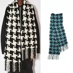 All Match Scarf Women Men Striped Lattice Shawl and Wraps Cashmere Blend Bufanda Cashmere Blend Pashmina Muffler Scarves