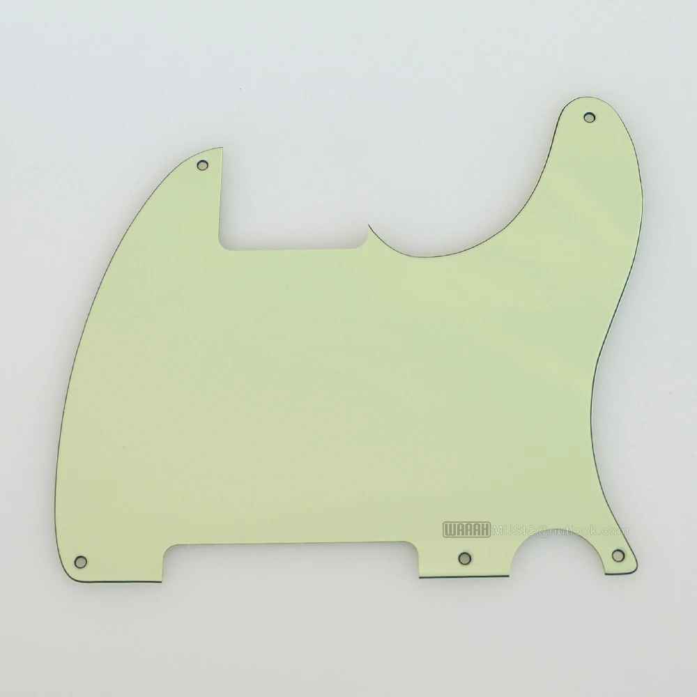 1 peça pickguard de guitarra tlcaster 5 buracos em branco para fd eua/mexicano tlcaster guitarra elétrica