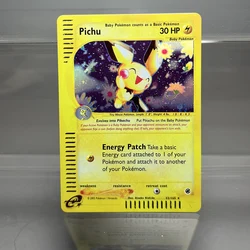 PKM Trading Cards E-Card Foil Flash Cards Charizard Alakazam Pichu Venusaur Game Collection PTCG Proxy Cards Kids Toys