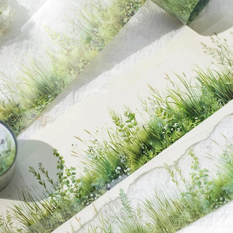 Fita Adesiva PET para Paisagismo e Decoração, 50mm*2m, 1 Rolo, para Scrapbooking, Diários Criativos e Artesanato DIY