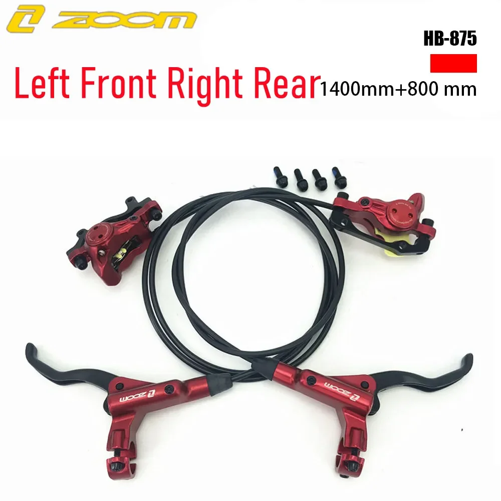 ZOOM HB875 MTB Fiets Hydraulische Schijfrem Set 800/1400mm Links Voor/Rechts Achter Mountainbike oliedruk