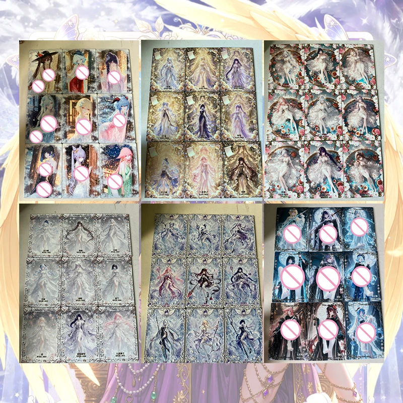 Anime Goddess Story SDF ZAS ZAA WER BVC LJG FDF WQT Cards Yae Miko Ganyu Keqing Raiden Shogun Furina Shenhe Collection Cards