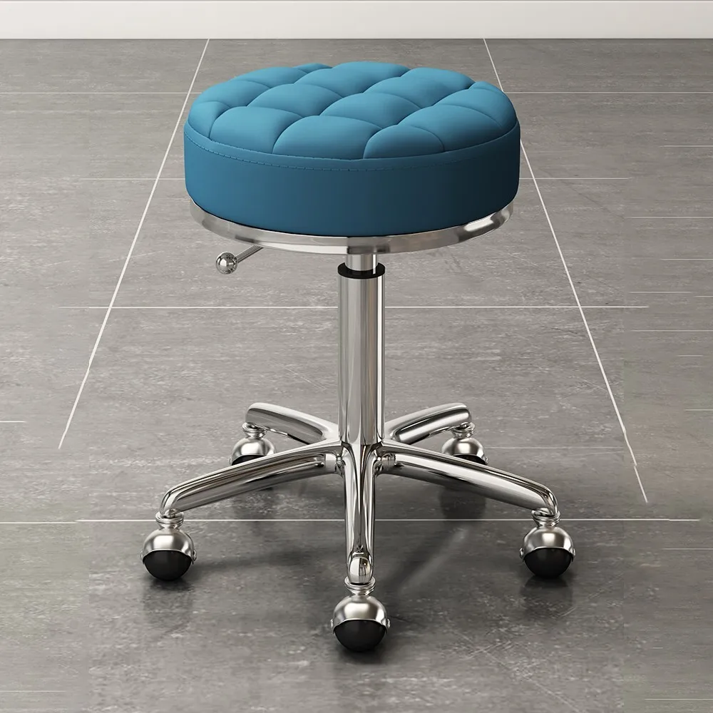 Fashion Swivel Stool Golden Barber Shop Chair Hairdressing Bench Massage Clinic Seat Home Office Salon Furniture